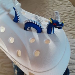 3D 3 pc Dragon shoe charm for Crocs. NWT